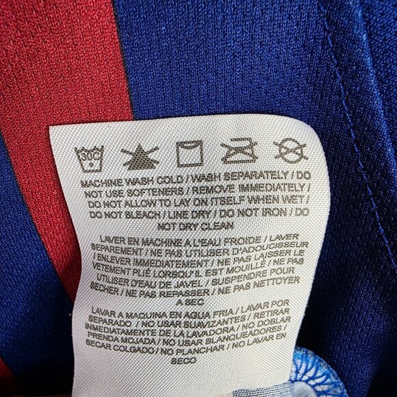 Mens FC BARCELONA 2018 2019 LEO MESSI #10 Football Soccer Shirt Jersey Size XL - Picture 7 of 10